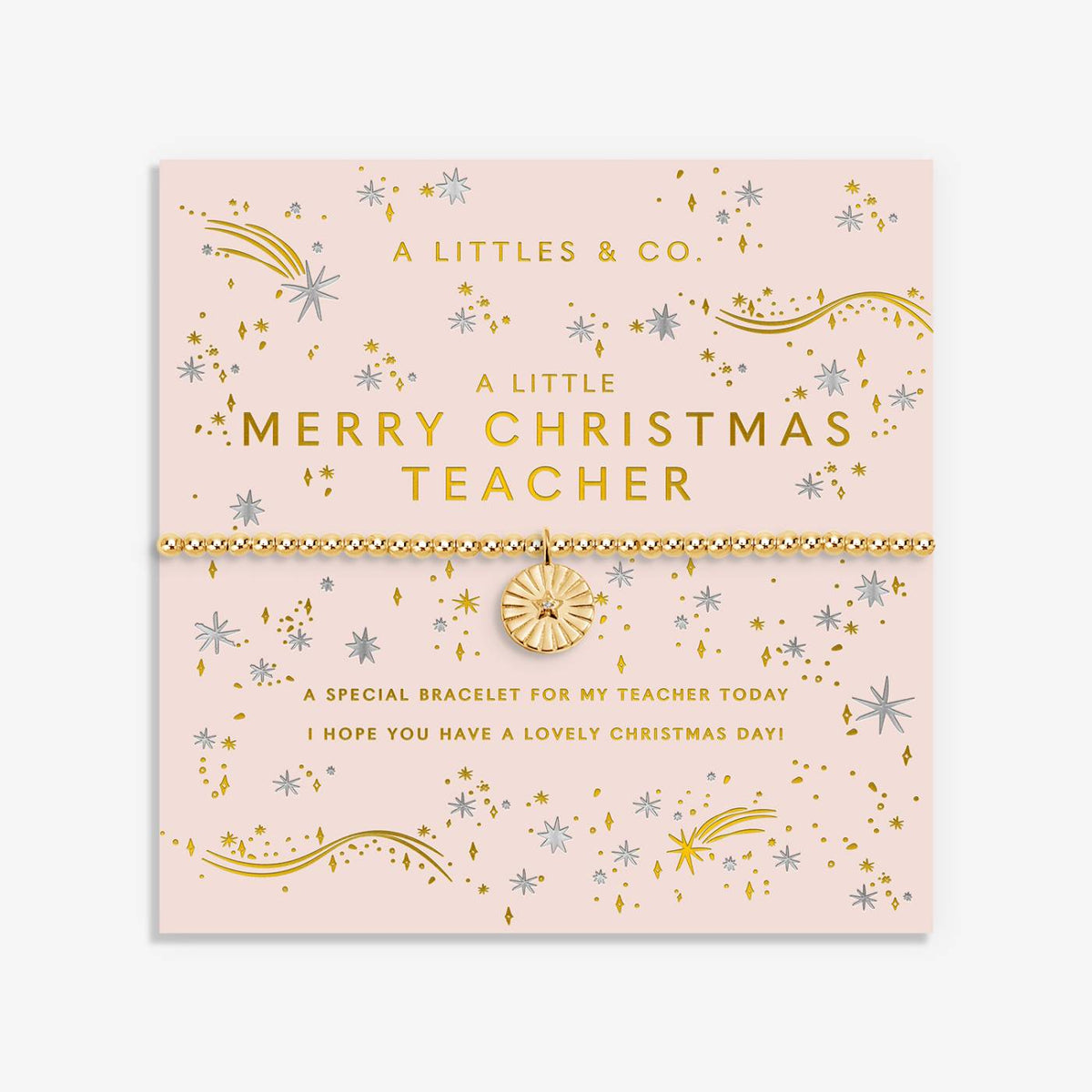 A Little 'Merry Christmas Teacher' Bracelet