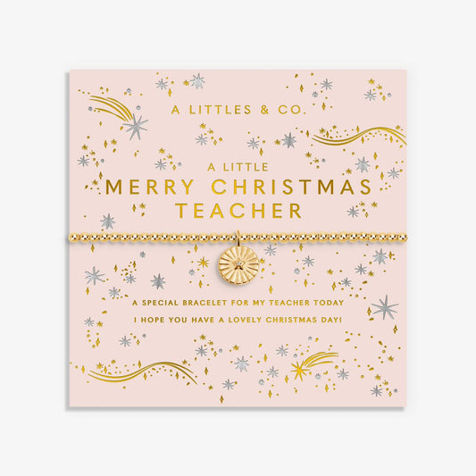 A Little 'Merry Christmas Teacher' Bracelet