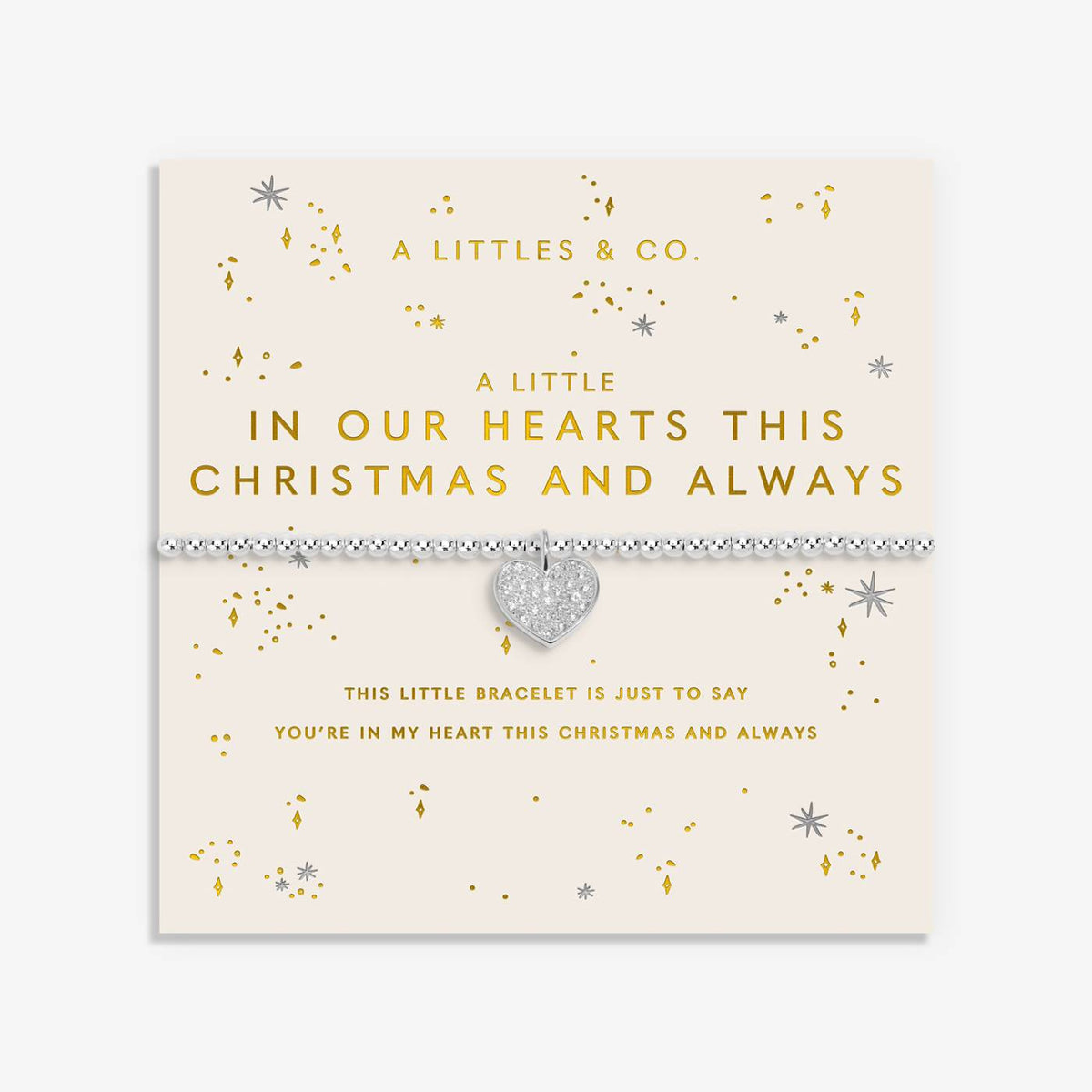 A Little 'In Our Hearts This Christmas And Always' Bracelet