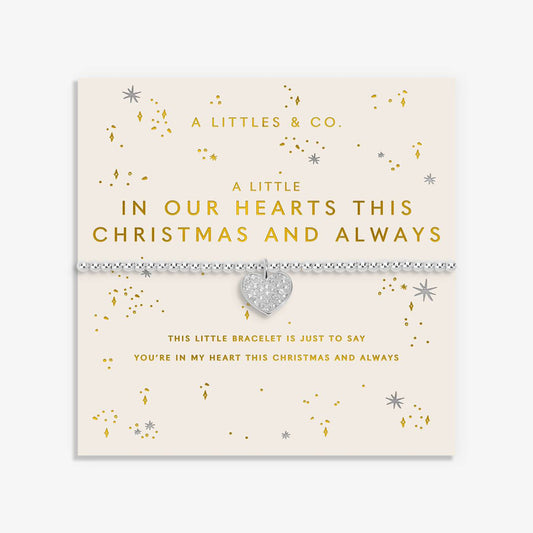 A Little 'In Our Hearts This Christmas And Always' Bracelet