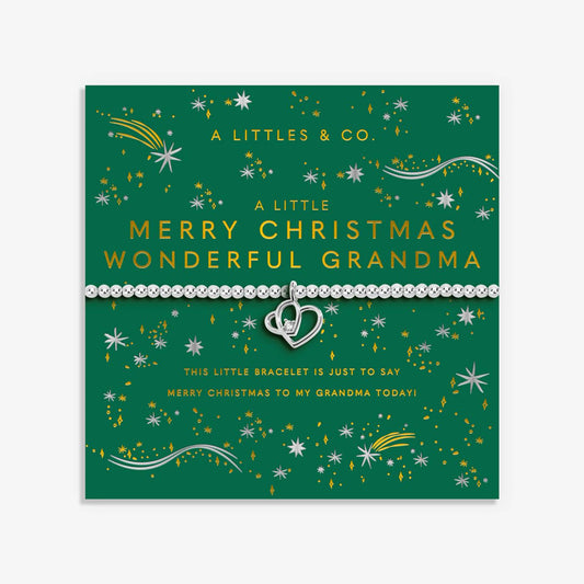 A Little 'Merry Christmas Wonderful Grandma' Bracelet