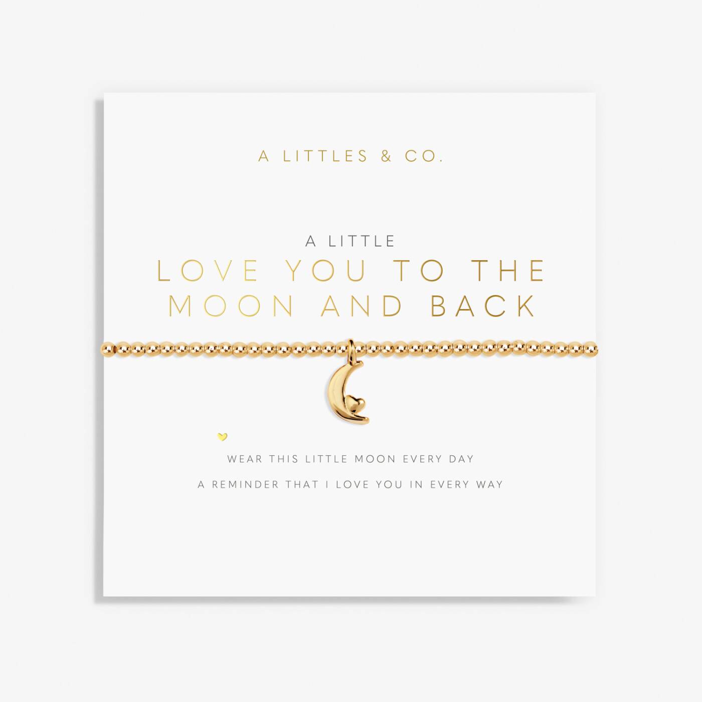 A Little ‘Love You to the Moon and Back’ Bracelet
