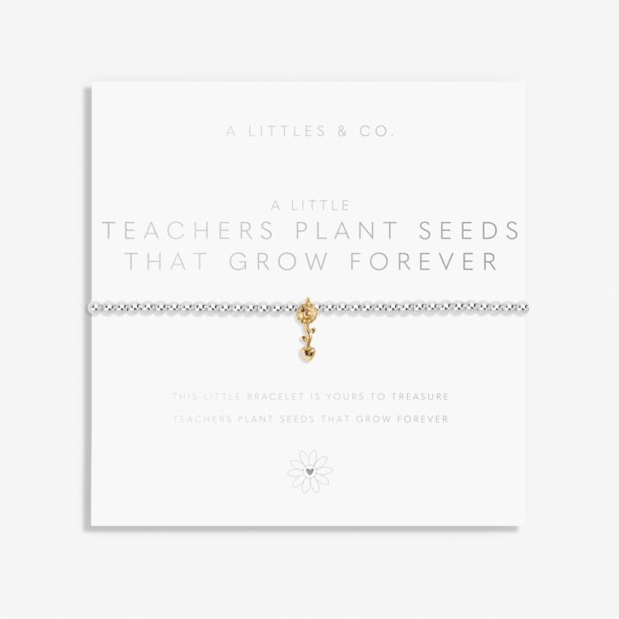 A Little ‘Teachers Plant Seeds That Grow Forever’ Bracelet
