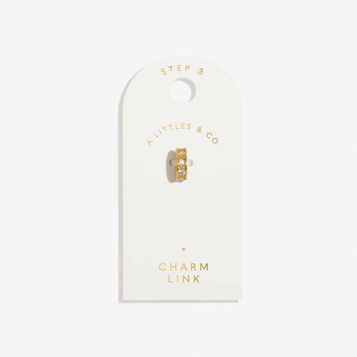 Charm Bar | Pave Charm Link