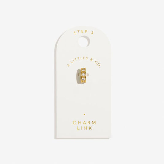 Charm Bar | Pave Charm Link