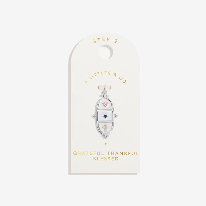 Charm Bar | Grateful Thankful Blessed Large Charm
