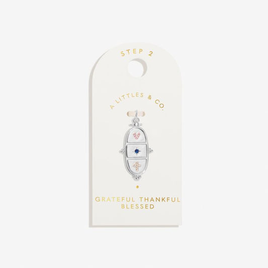 Charm Bar | Grateful Thankful Blessed Large Charm