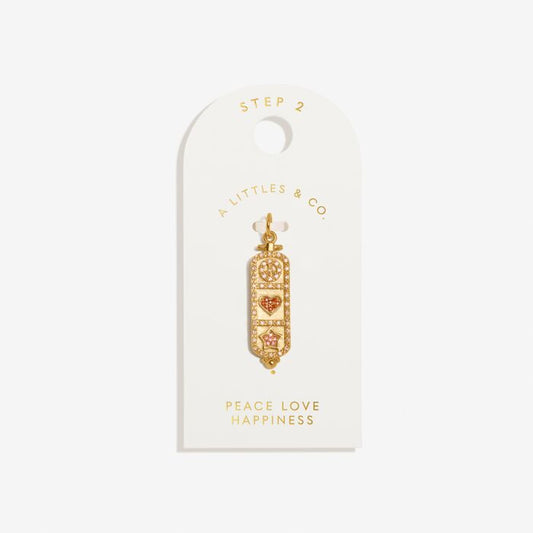 Charm Bar | Peace Love Happiness Large Charm