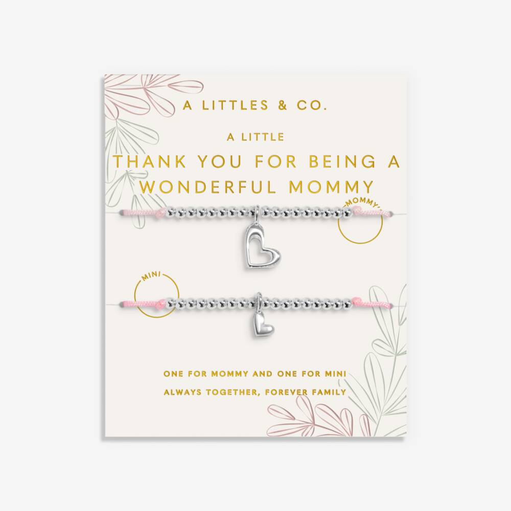 Duo A Little 'Thank You For Being A Wonderful Mommy' Bracelets