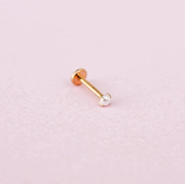 Pearl Flat Back Stud