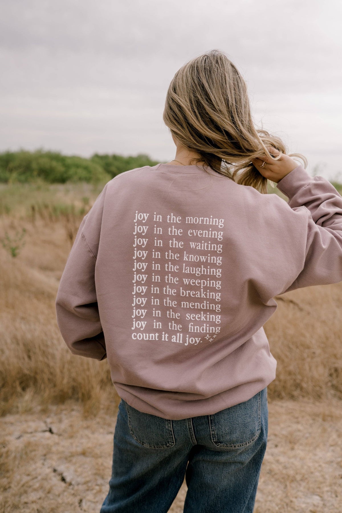 Count It All Joy Sweatshirt |  Dusty Mauve