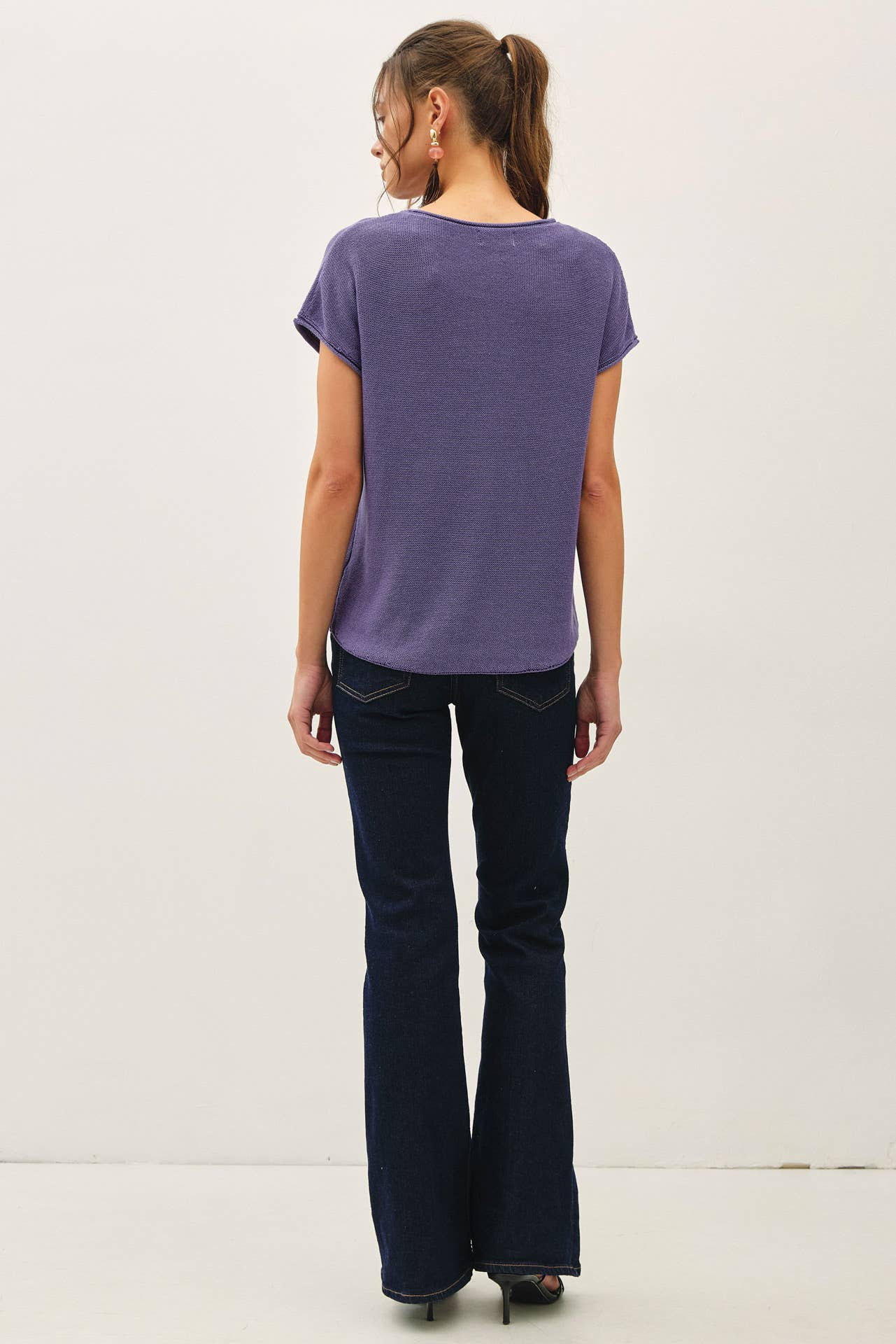 Boxy Short Sleeve Sweater