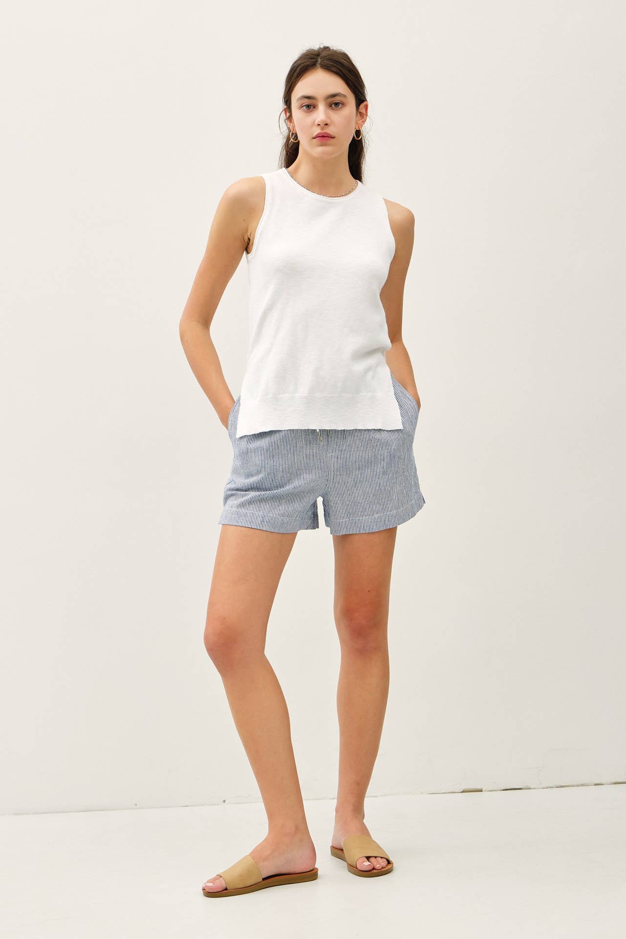 Raw Seam Knit Tank