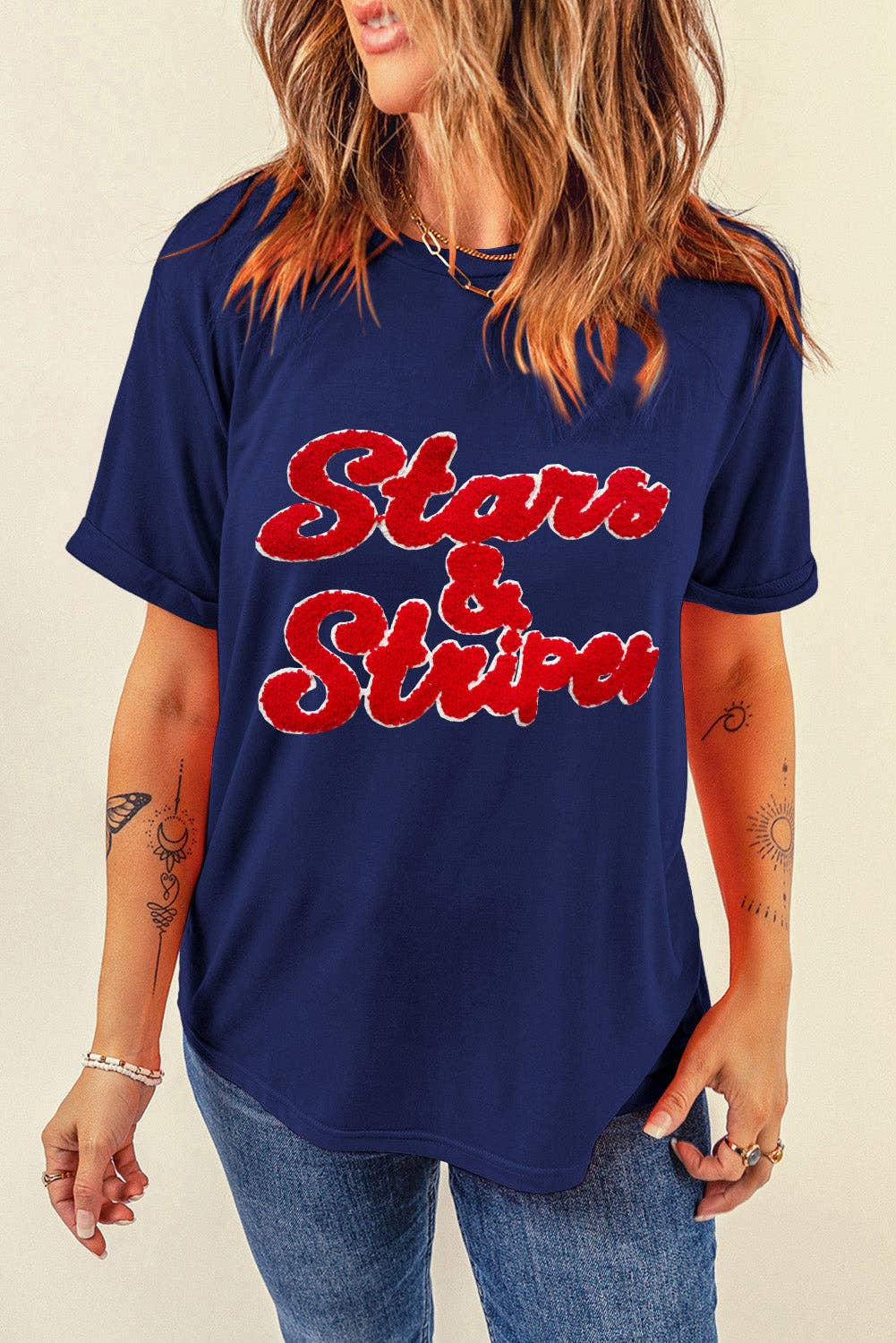 Stars & Stripes Graphic T Shirt