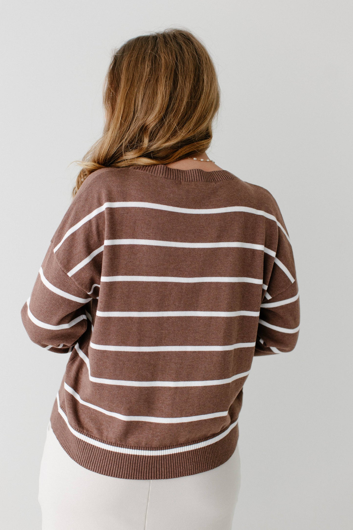 Stripe Cotton Sweater