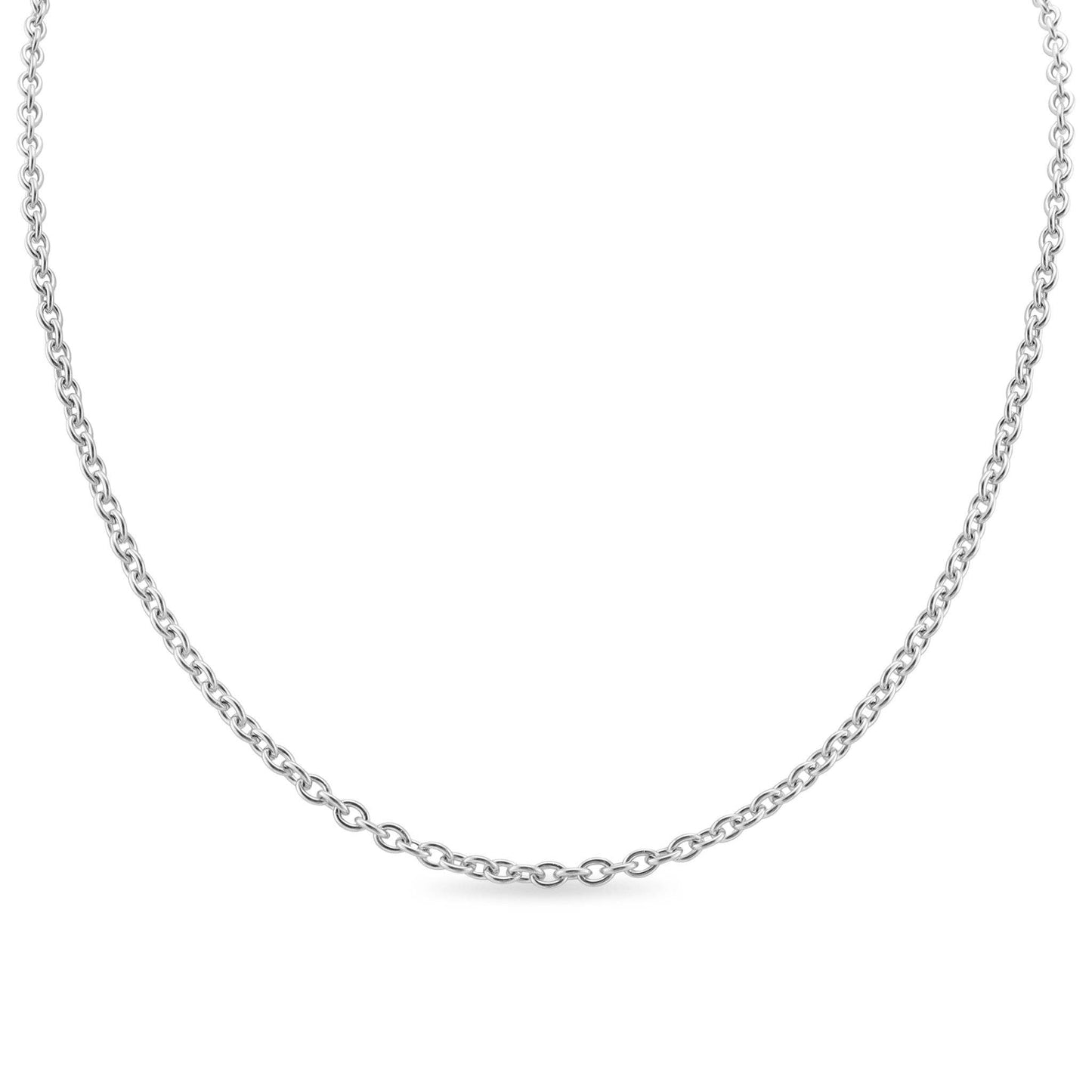 18" Stainless Steel Loop Chain Necklaces