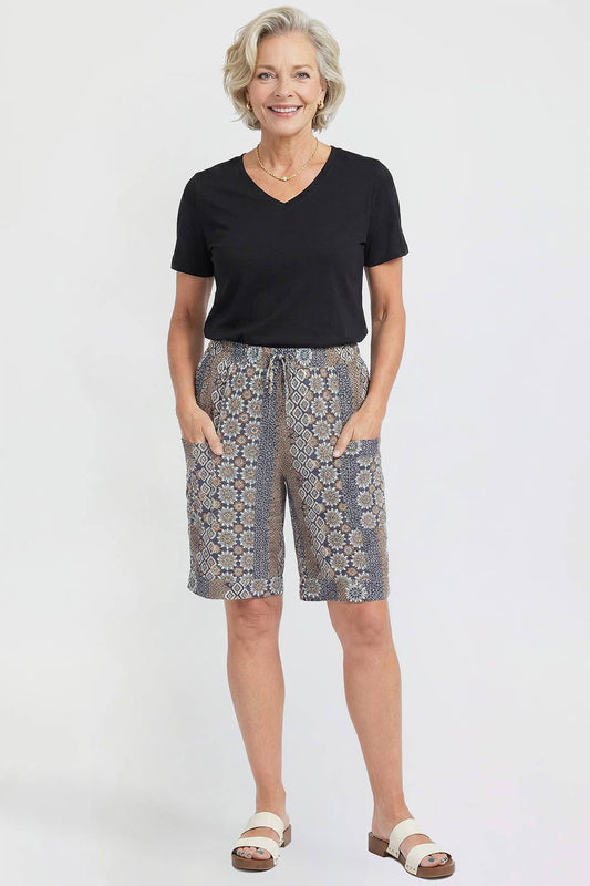 Elastic Waist Bermuda