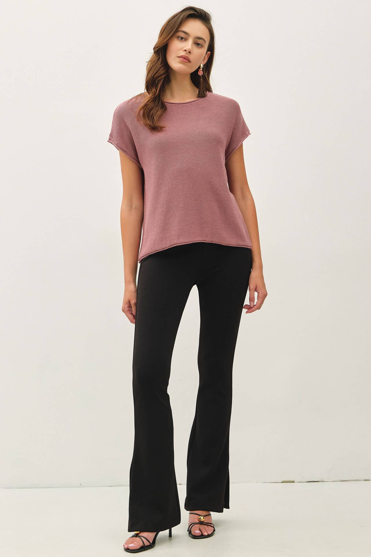 Boxy Short Sleeve Sweater