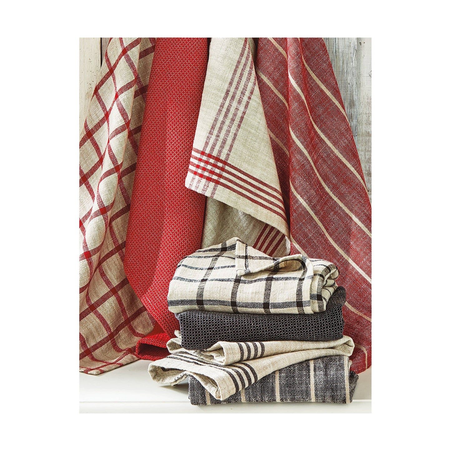 Canyon Woven Dishtowel Set | Red