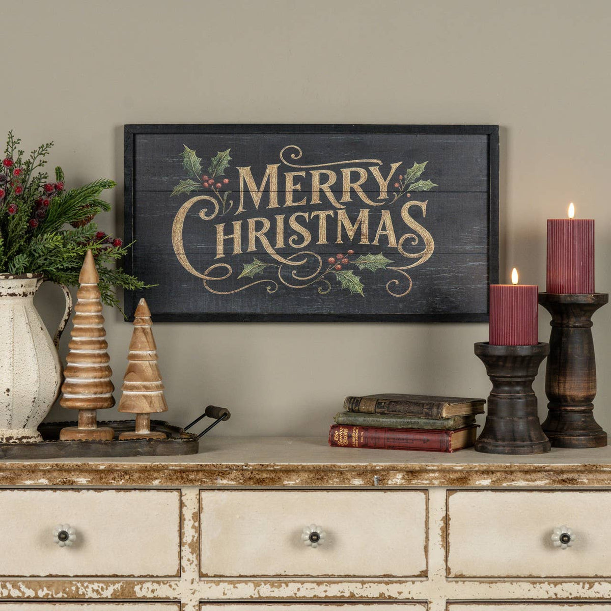 24" Merry Christmas Sign
