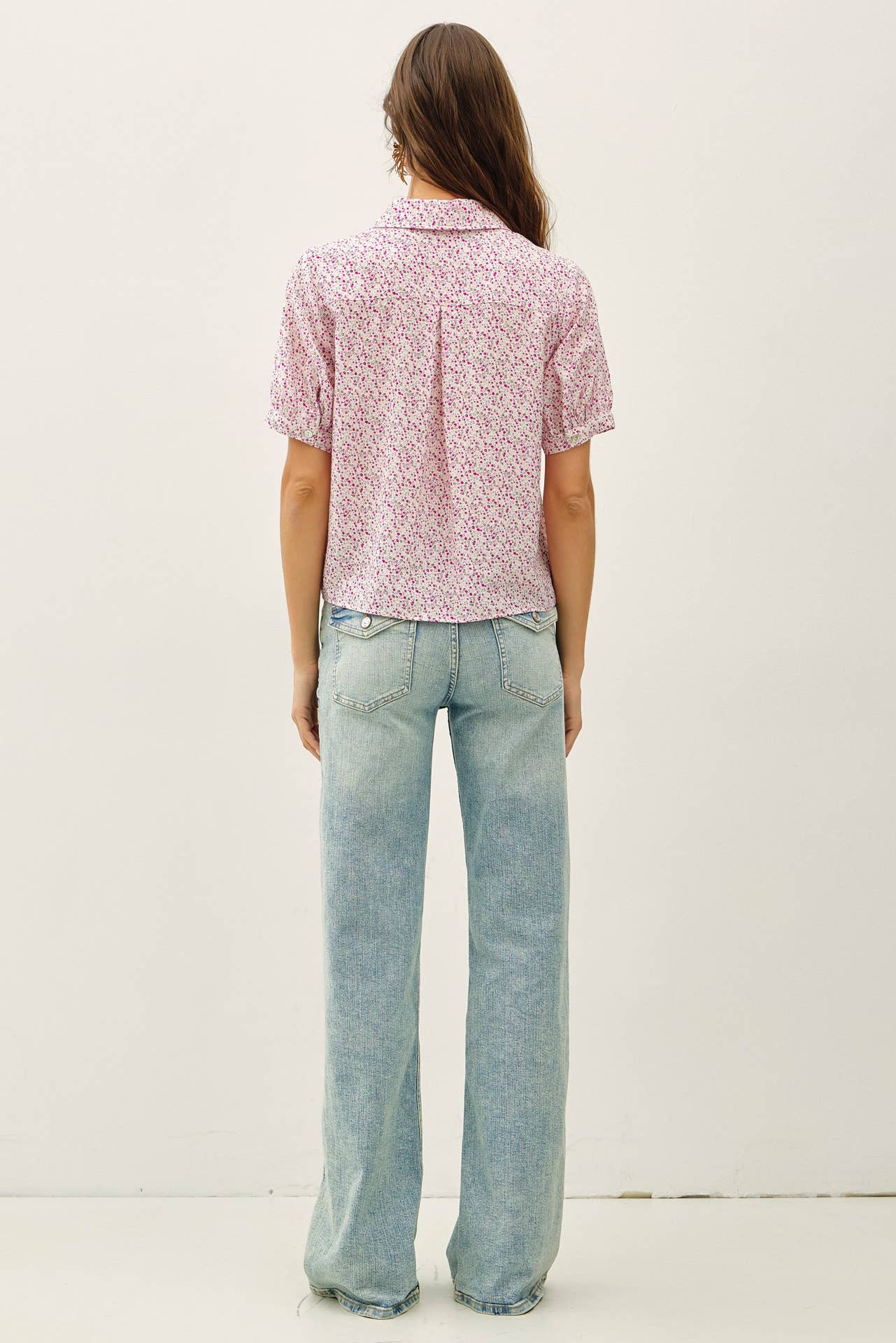 Ditsy Print Blouse