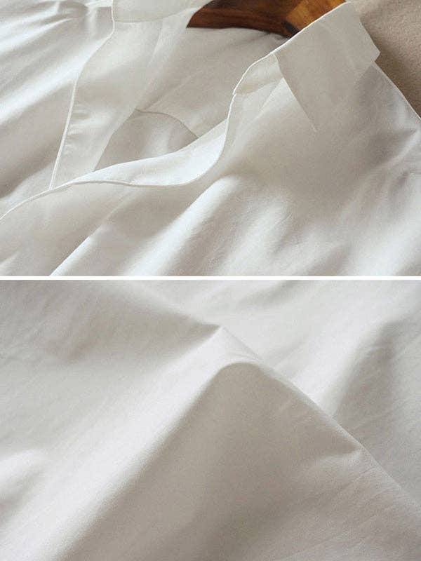 Lapel Collar Pullover Blouse