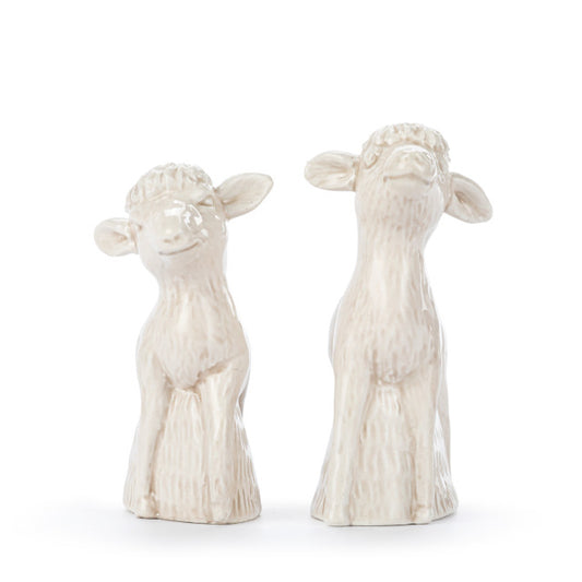 Nativity Lambs Salt and Pepper Shakers - Set of 2