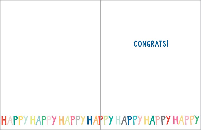 Congratulations Greeting Card - Sooo Happy