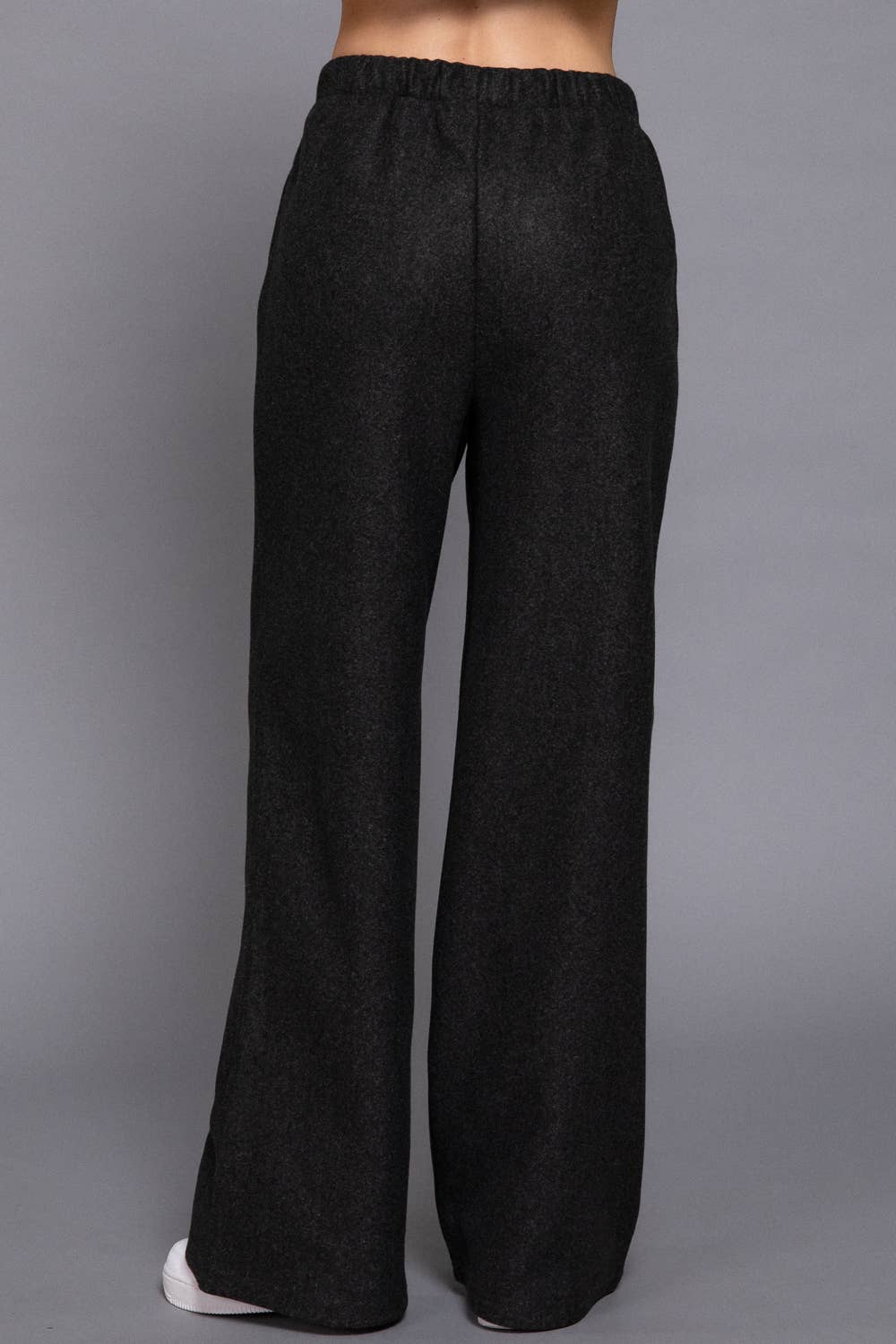 Soft Felt Pants | Black
