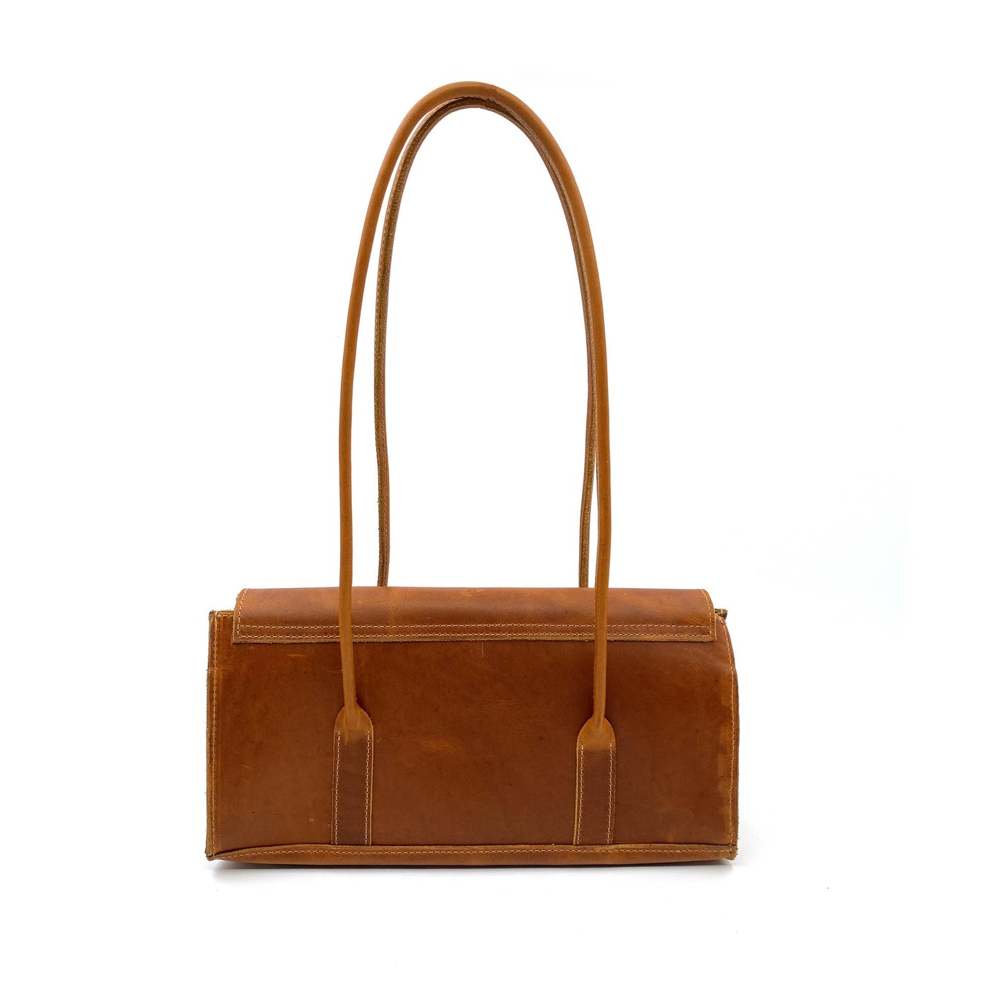 East-West Shoulder Bag in Cognac