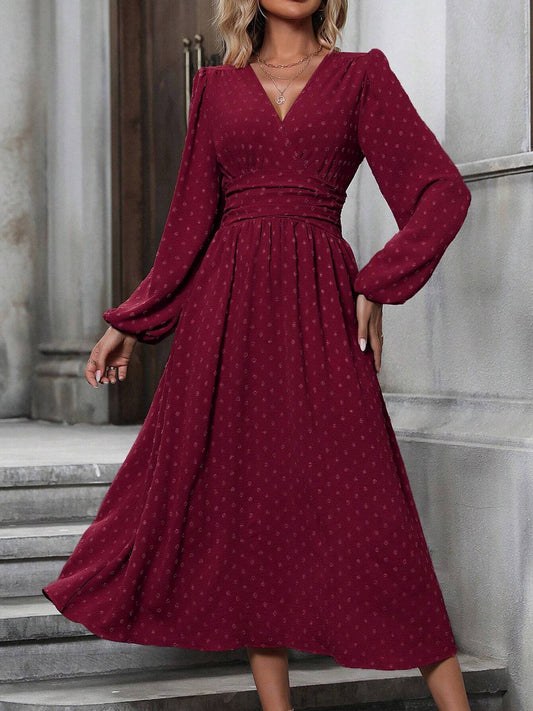 Lantern Sleeve Dress