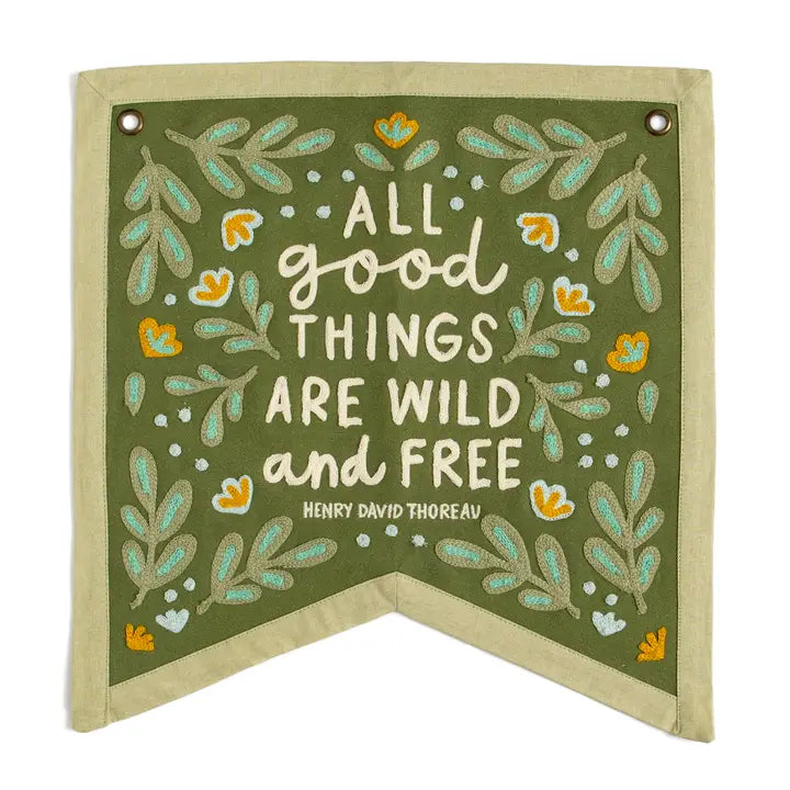 Wild and Free Canvas Banner