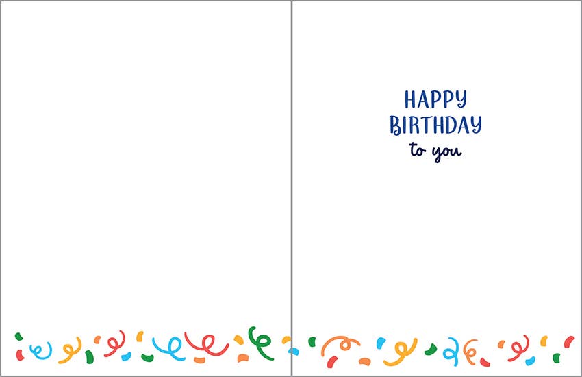 Birthday Greeting Card - Let's Celebrate