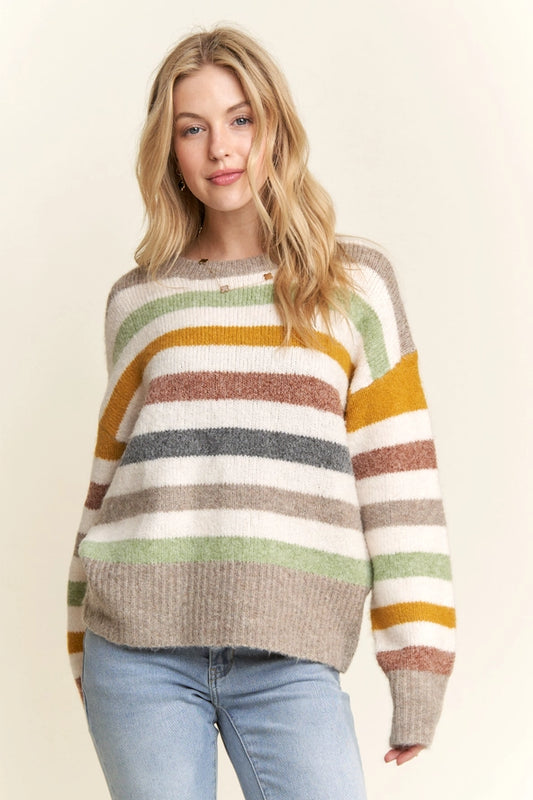 Multicolor Stripe Sweater