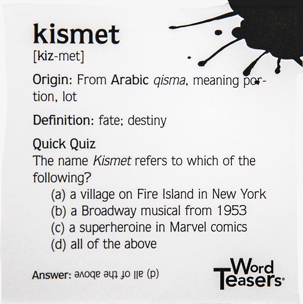 Word Teasers | Origins
