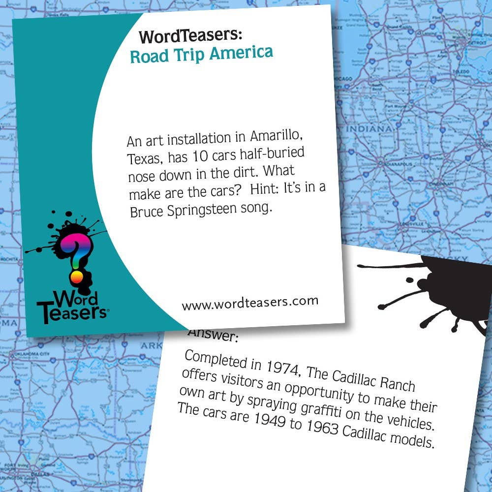 Word Teasers | Road Trip America