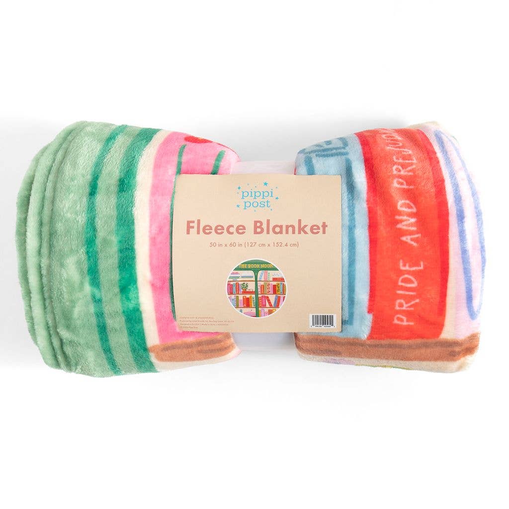 The Book Nook Fleece Throw Blanket