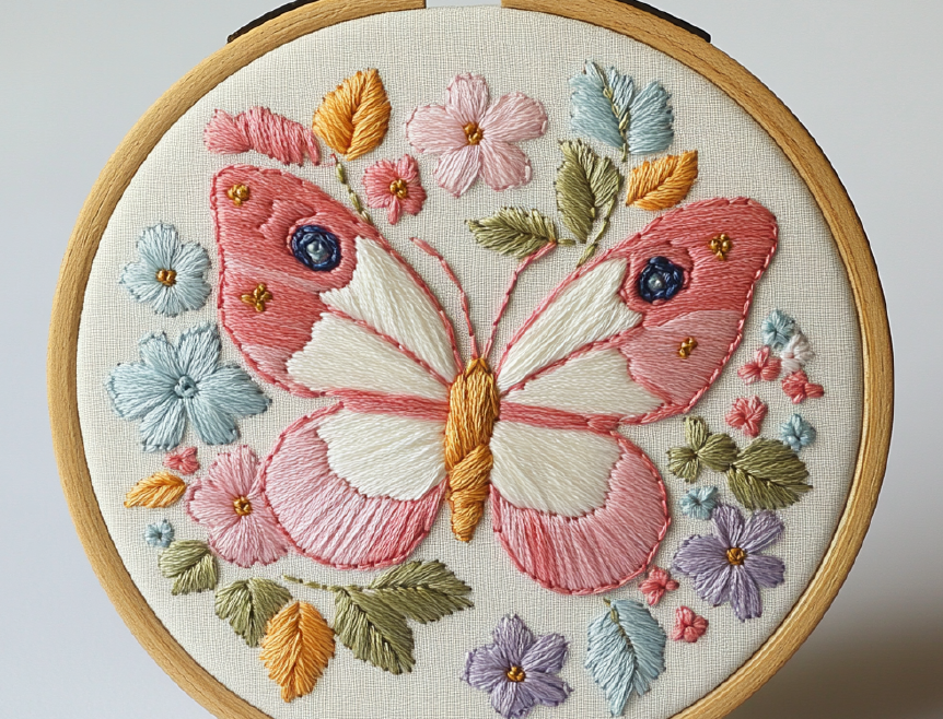 Embroidery Kit | Blooming Butterfly