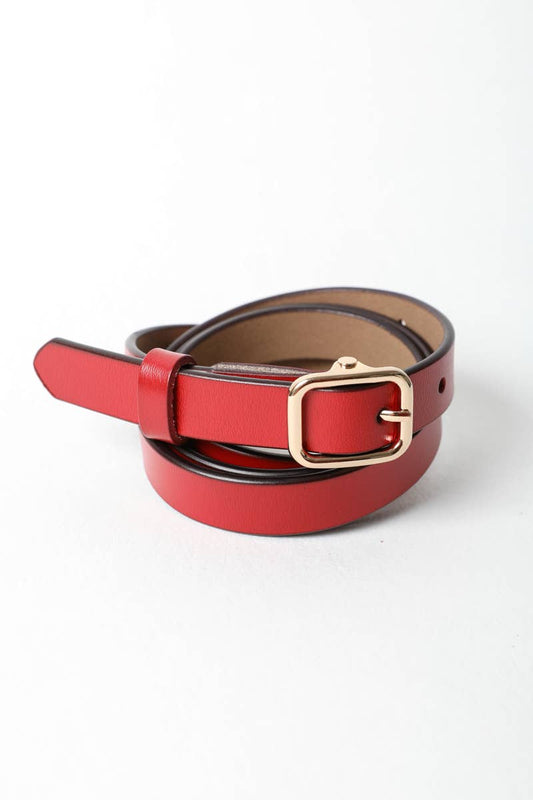 Skinny Red Belt