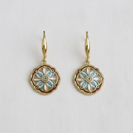 Enamel Drip Art Earrings