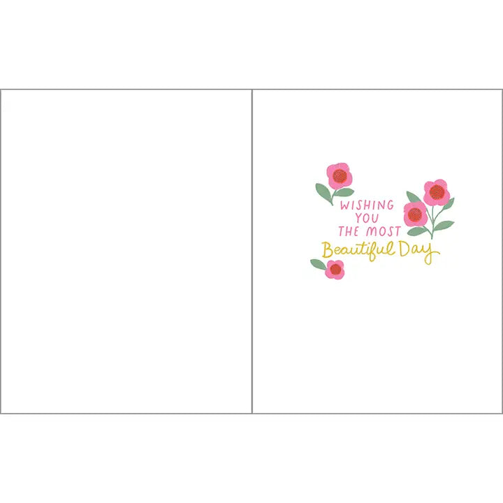 Birthday Card | Painted Pink Flowers