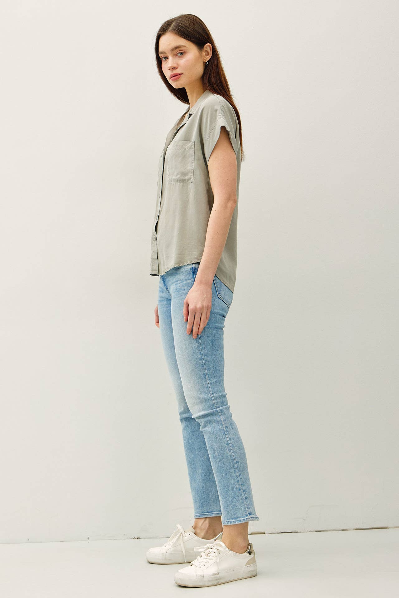 Dolman Sleeve Tencel Shirt