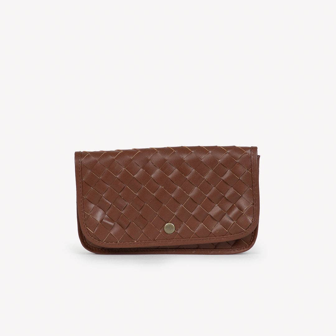 Woven Belt Bag | Chocolate Brown