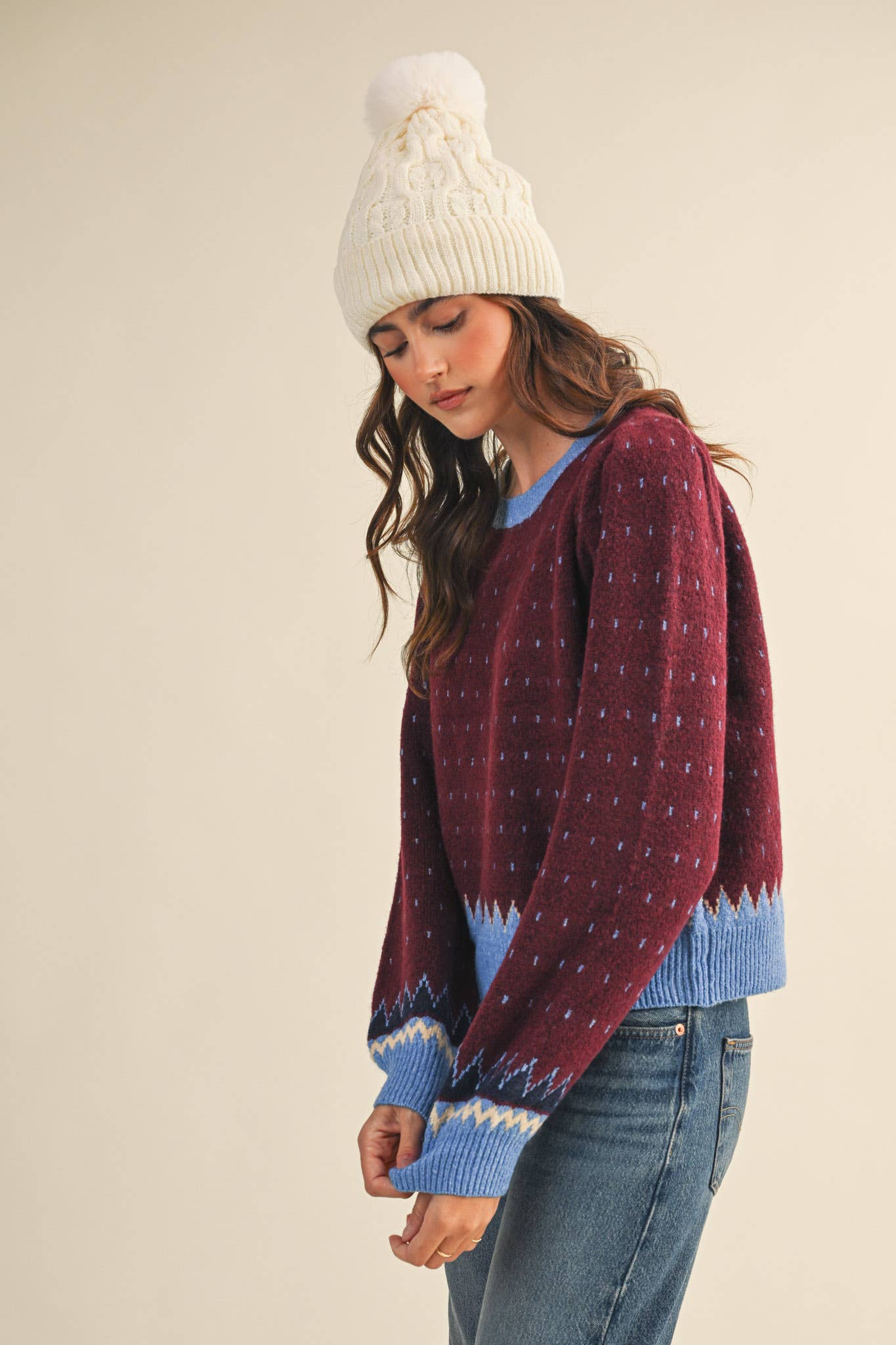 Geometric Knit Sweater