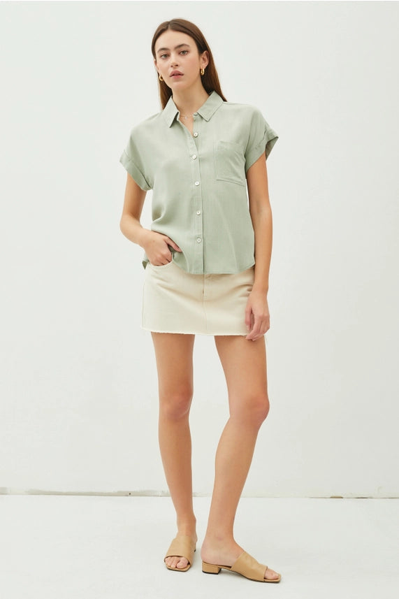 Short Sleeve Button Down