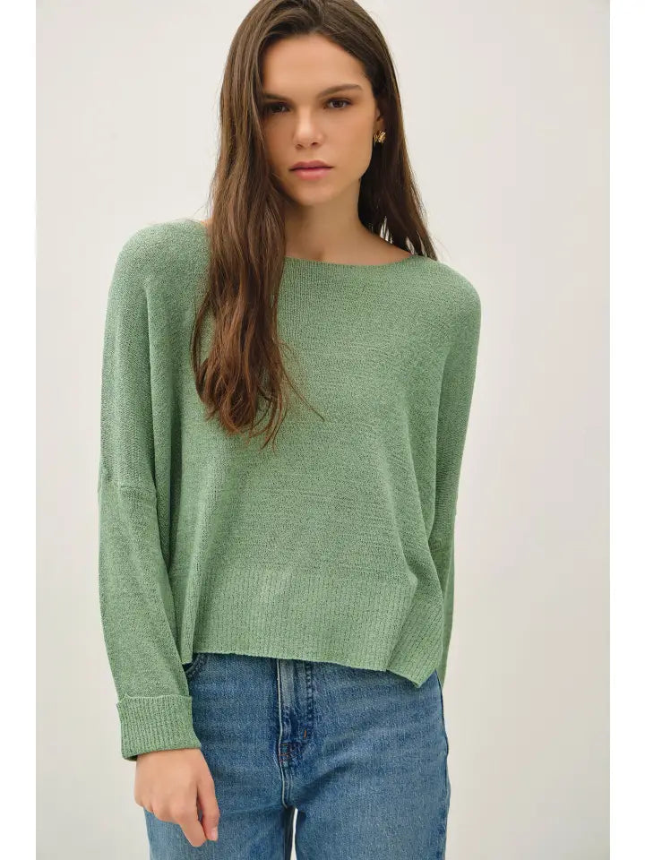 Boxy Cropped Sweater