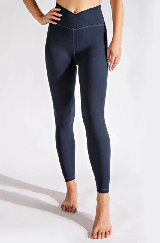 Butter V-Waist Leggings | Nocturnal Navy