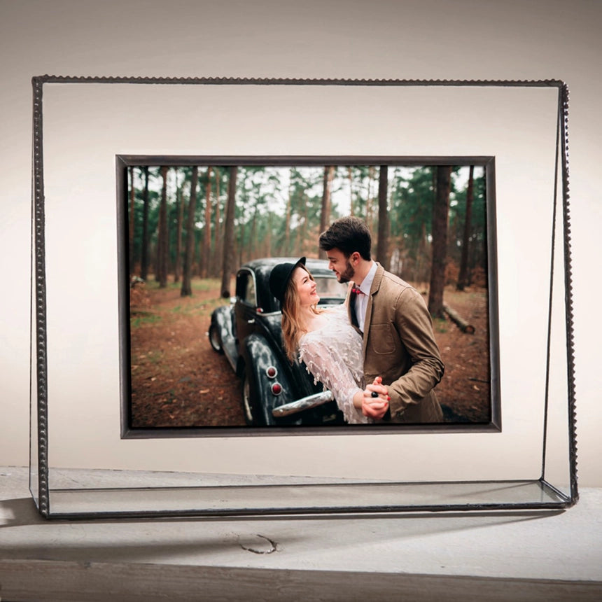Beaded Glass Picture Frame | 4x6 Horizontal