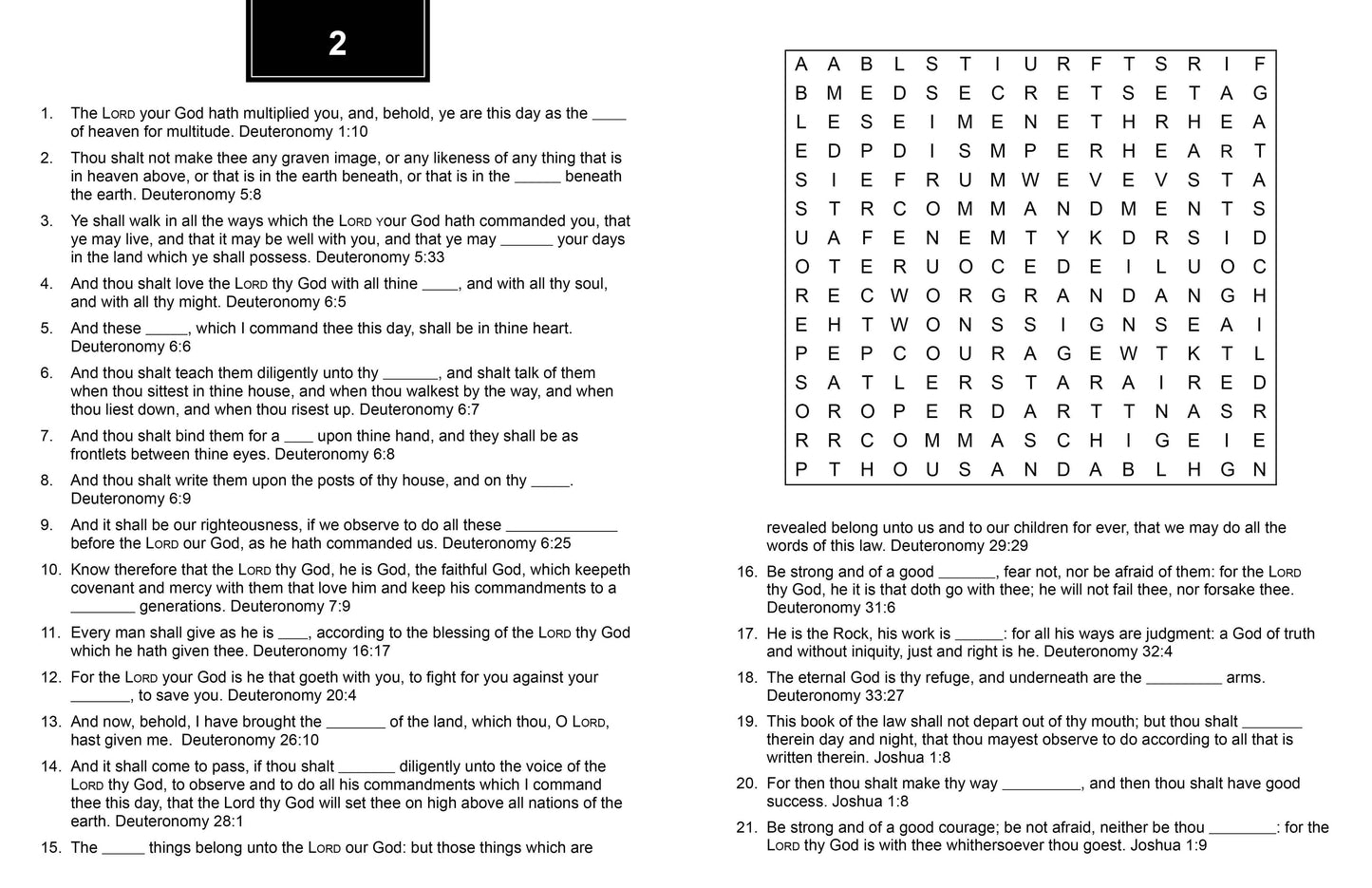 Bible Memory Verse Challenge Word Searches | Large Print