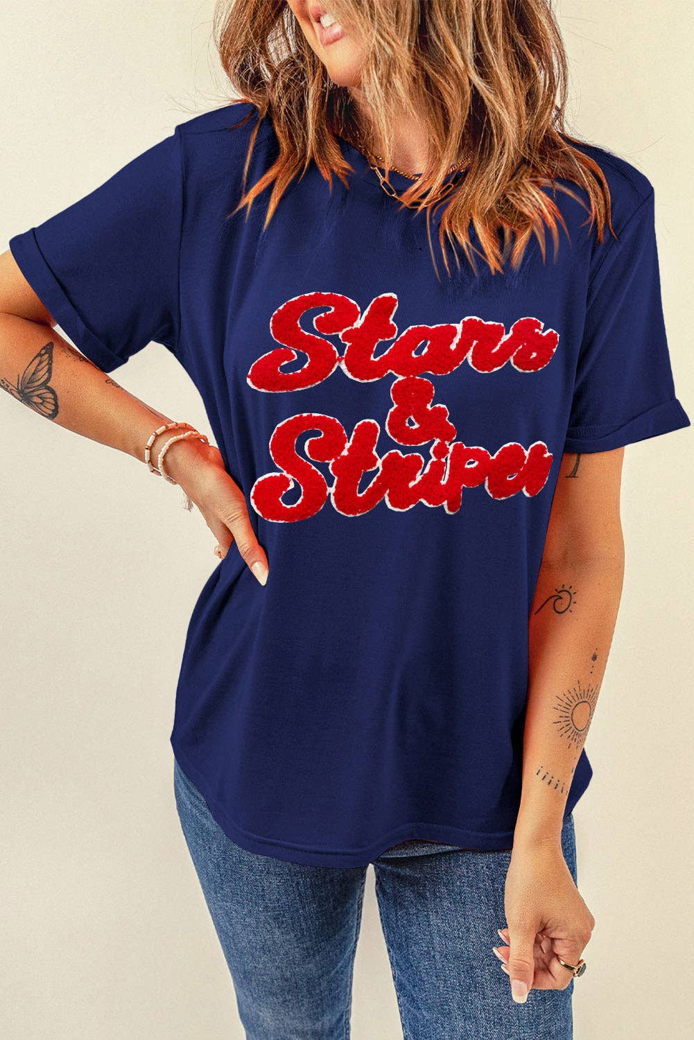 Stars & Stripes Graphic T Shirt